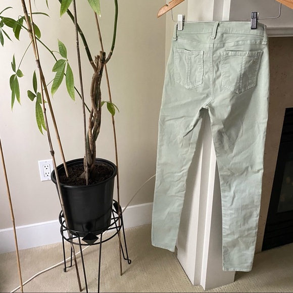 RAG & BONE Mint Green Low Rise Denim Leggings - Picture 4 of 9